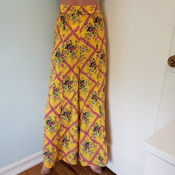 NWT Free People Beautiful Floral Wide leg Pants. - Picture 14 of 14